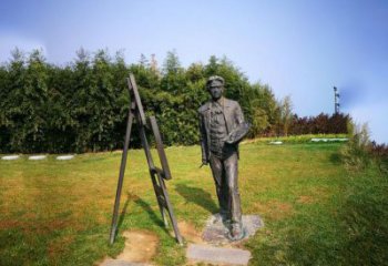聊城徐悲鸿城市雕塑公园铜雕像