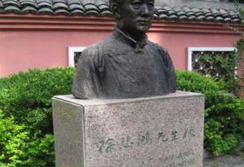 聊城徐悲鸿铜雕半身像雕塑