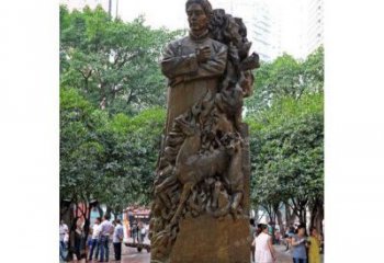 聊城徐悲鸿铜雕
