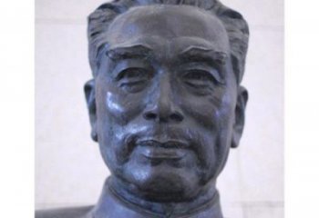 聊城周恩来头像铜雕