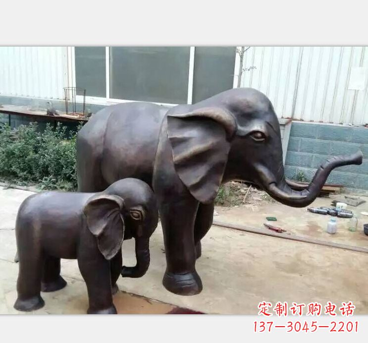 聊城铸铜公园大象雕塑