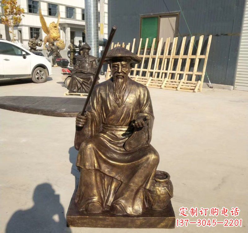 聊城铸铜姜太公钓鱼