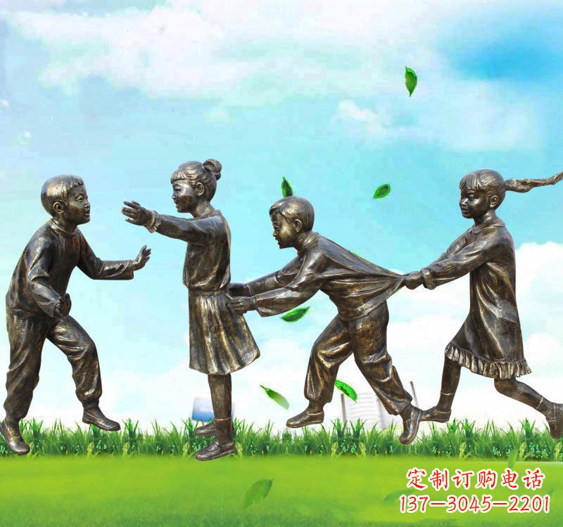 聊城铸铜老鹰捉小鸡儿童