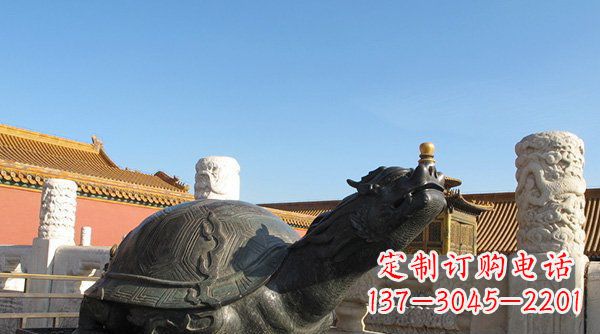 聊城铸铜龙龟寺庙神兽铜雕