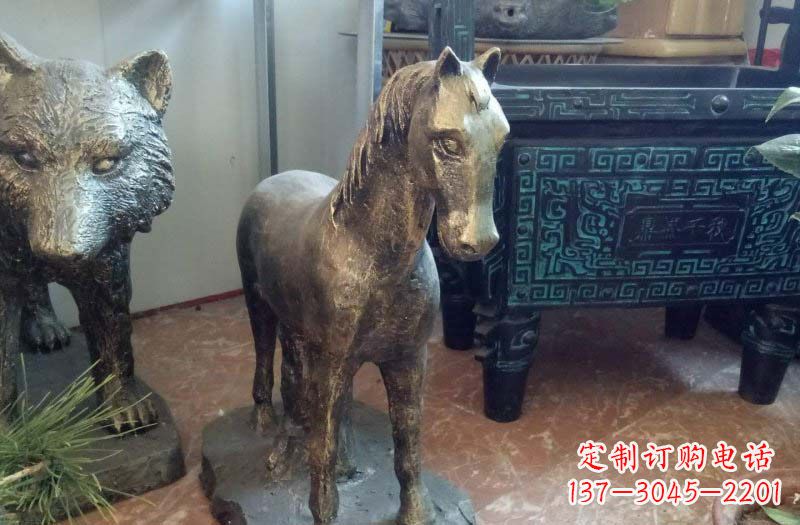 聊城铸铜马雕塑222