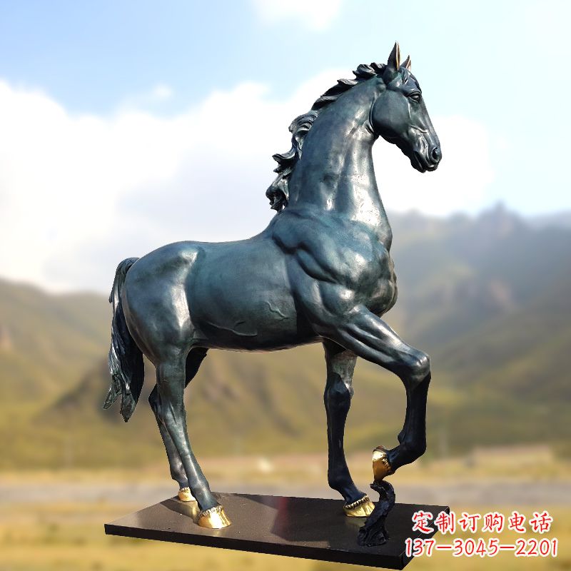 聊城铸铜马铜雕塑