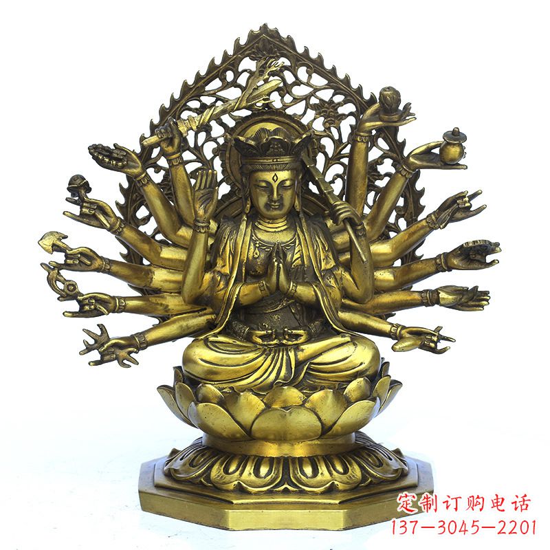 聊城铸铜千手观音雕塑