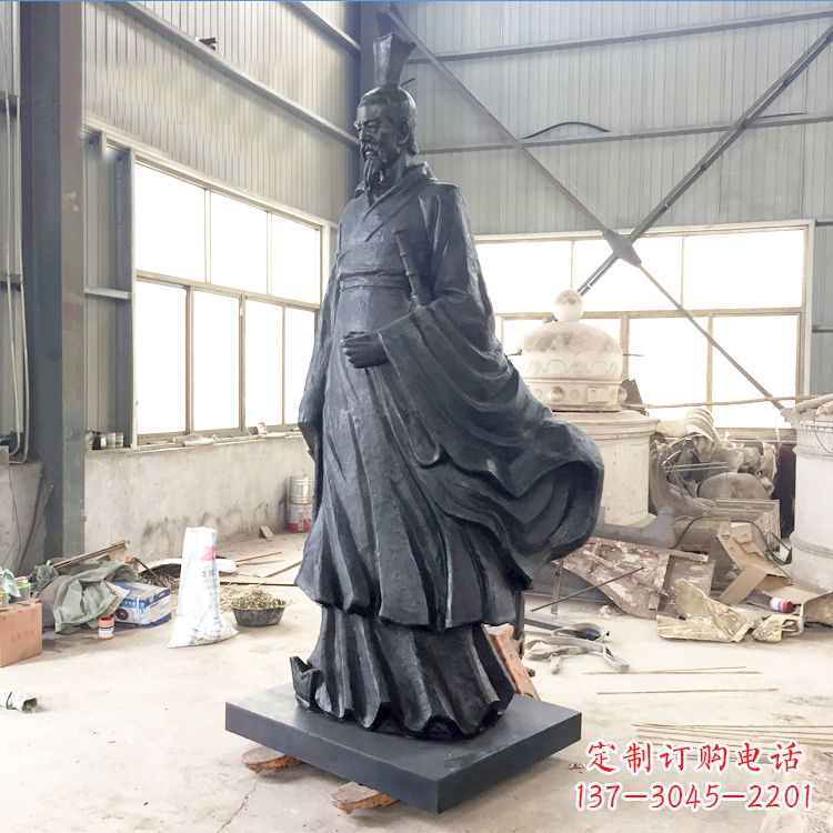 聊城铸铜屈原雕塑