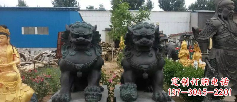 聊城铸铜狮子看门狮子铜雕