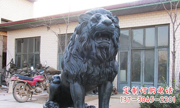 聊城铸铜狮子铜雕