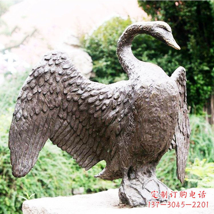 聊城铸铜天鹅雕塑