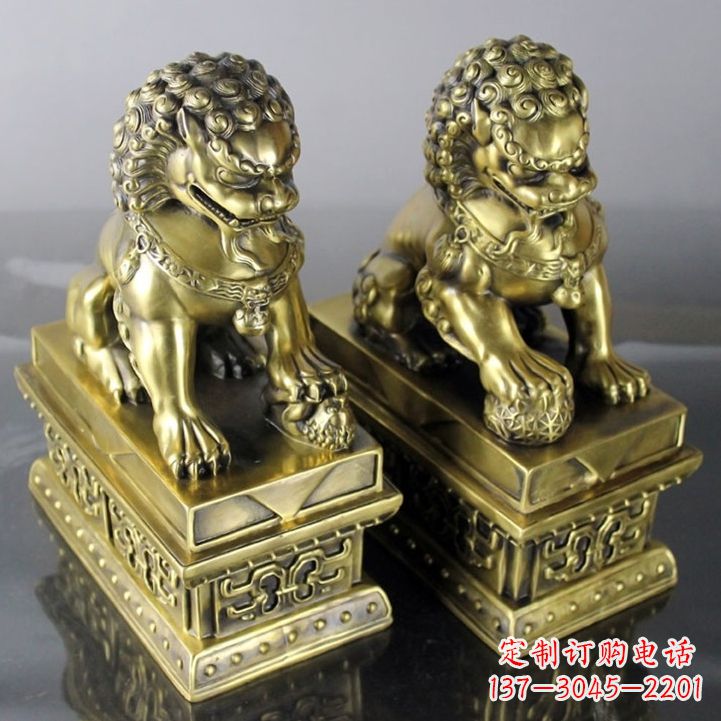 聊城铸铜天安门狮子雕塑