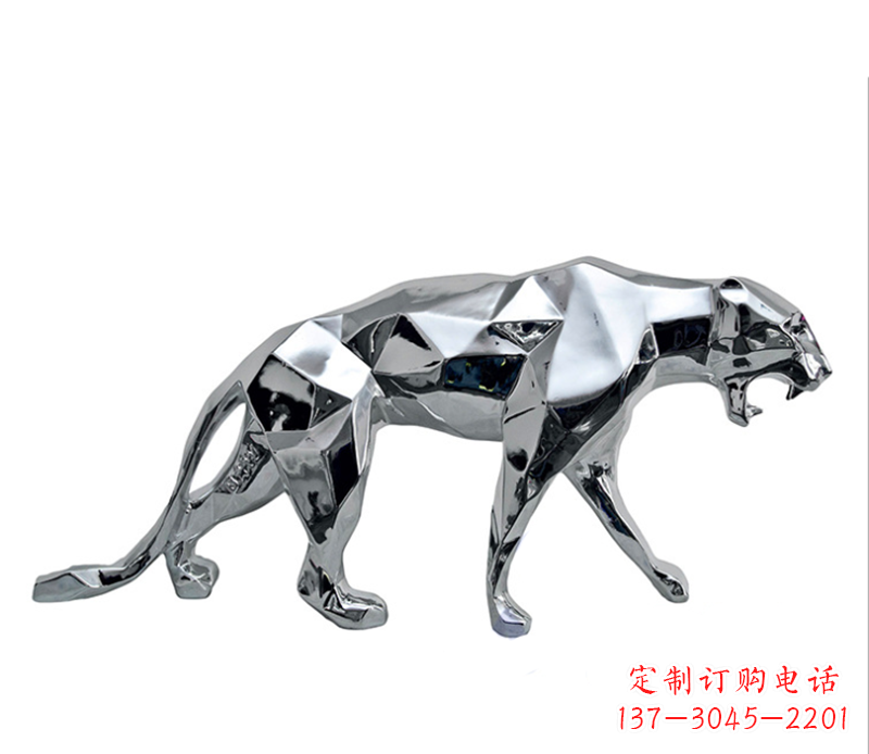 聊城豹子雕塑不锈钢