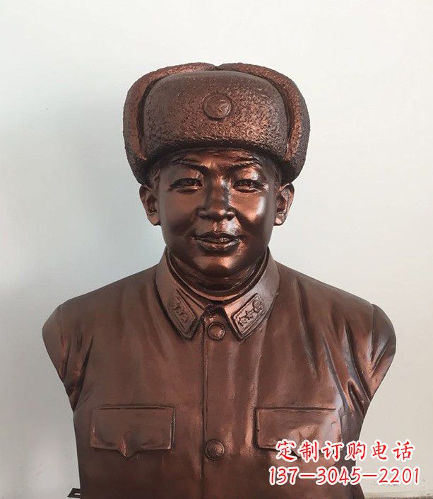 聊城紫铜雷锋半身像