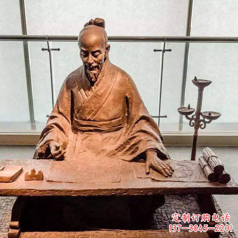 聊城祖冲之圆周率情景小品雕塑-中国古代数学家著名历史人物
