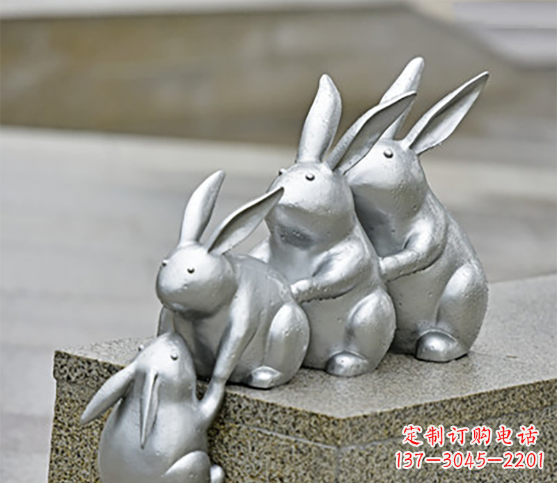 聊城兔子雕塑不锈钢